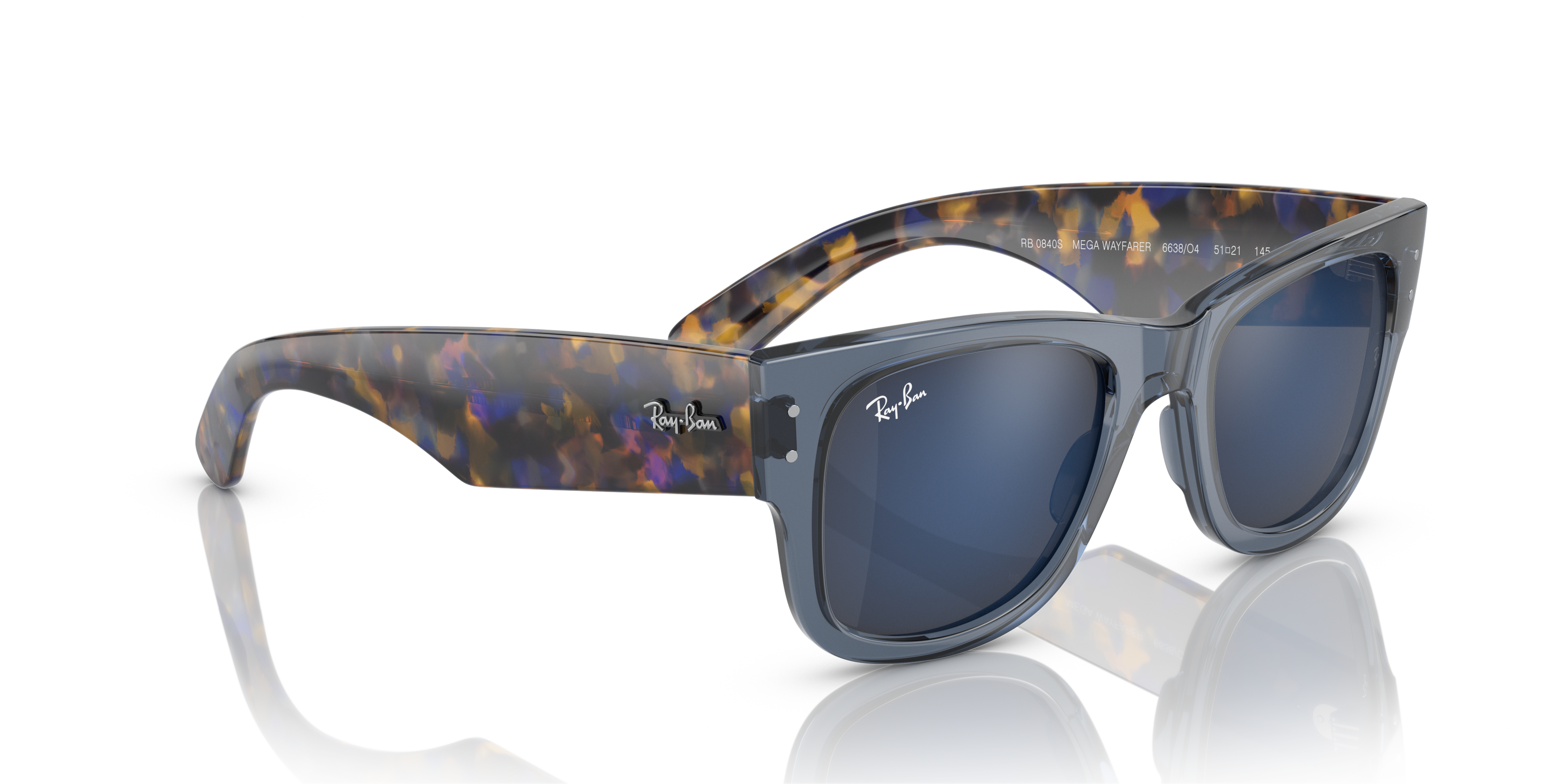 RAY-BAN RB0840S MEGA WAYFARER 6638O4 51