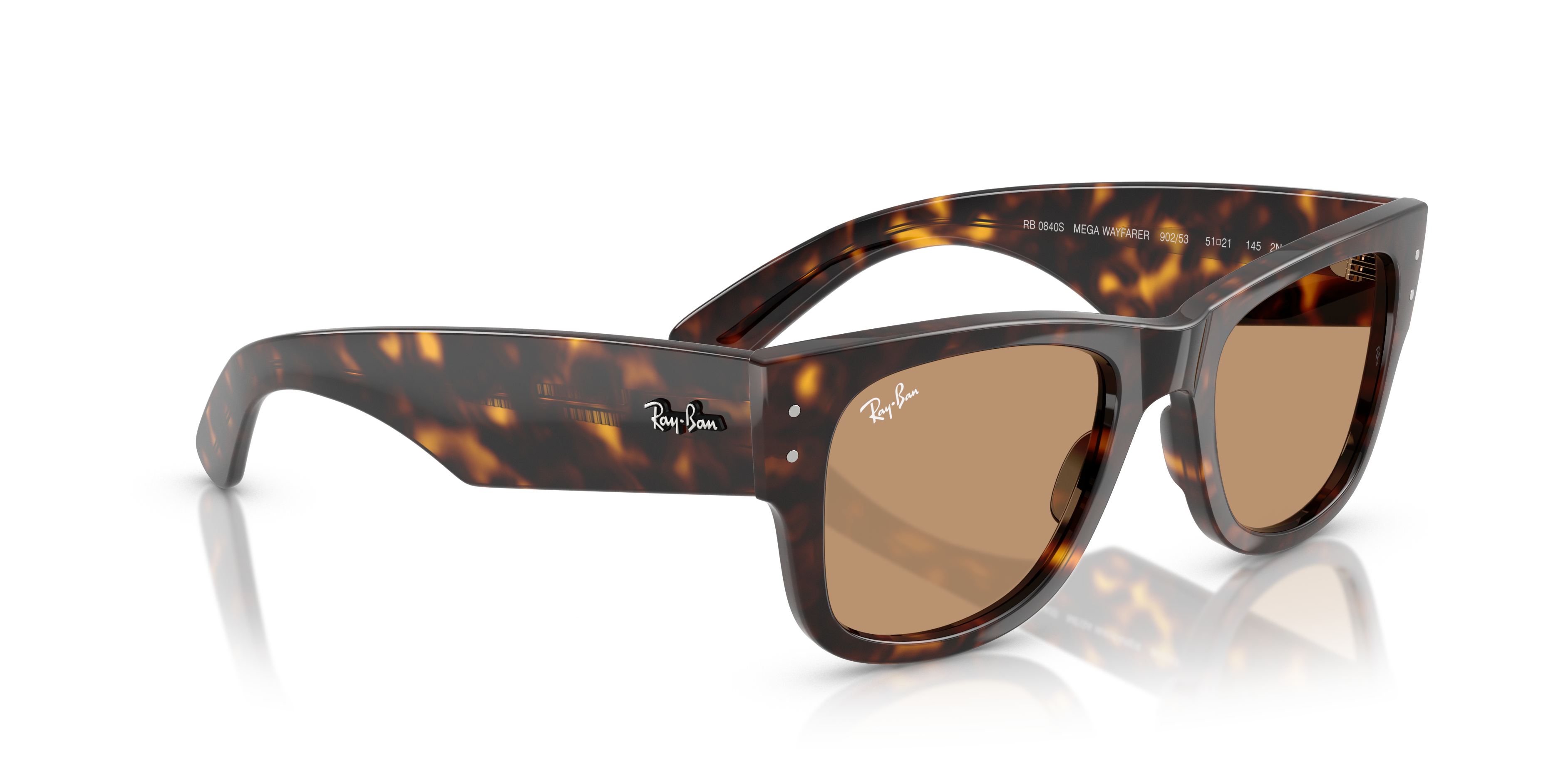 RAY-BAN RB0840S MEGA WAYFARER 902/53 51