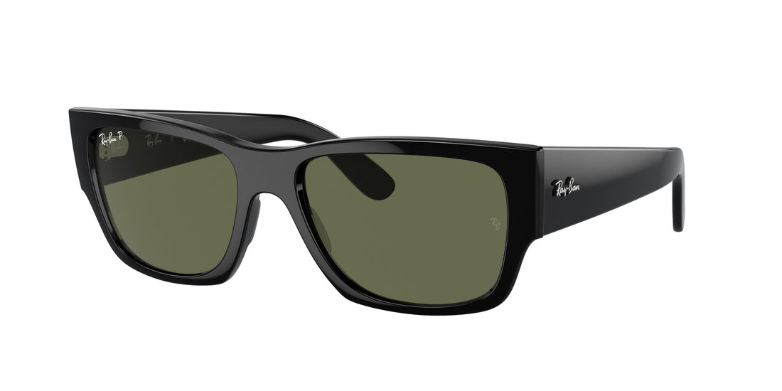 Occhiali da sole ray-ban rb0947s carlos 901/58 negro rectangular unisex taglia 56mm - Vista principale