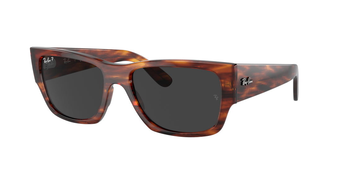 Óculos de sol ray-ban rb0947s carlos 954/48 marron rectangular unisex tamanho 56mm - Vista principal