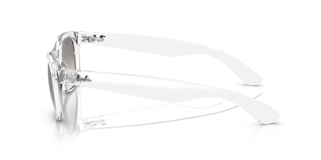 Lunettes de soleil ray-ban rb2132 new wayfarer 677432 transparente square unisex taille 55mm - Vue détaillée