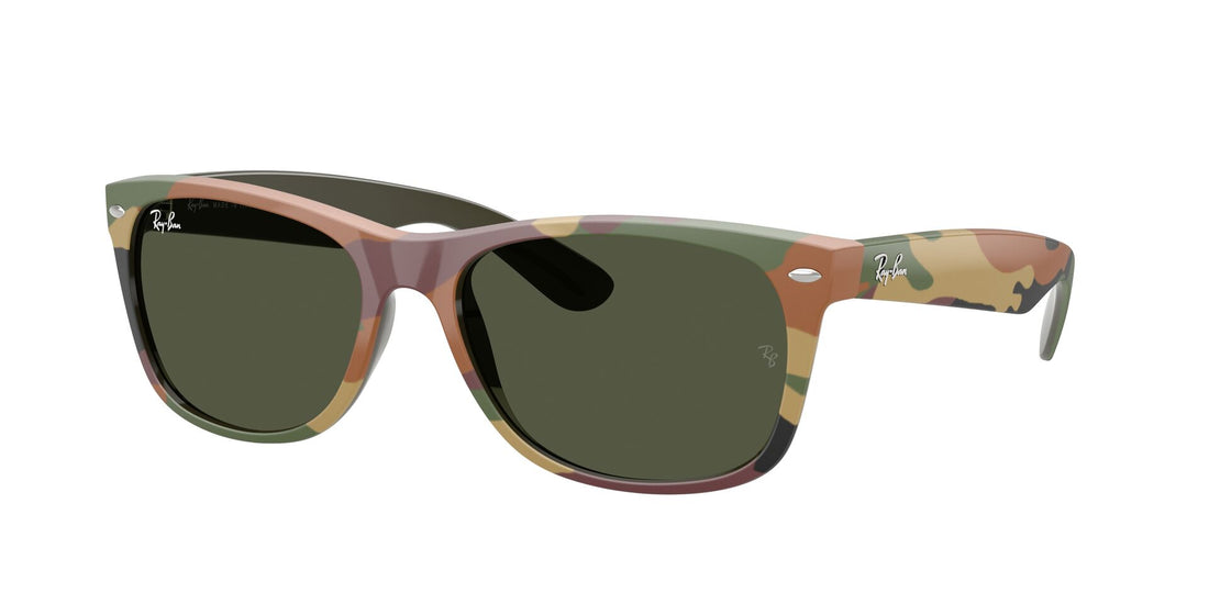 Óculos de sol ray-ban rb2132 new wayfarer 682331 verde square unisex tamanho 55mm - Vista principal