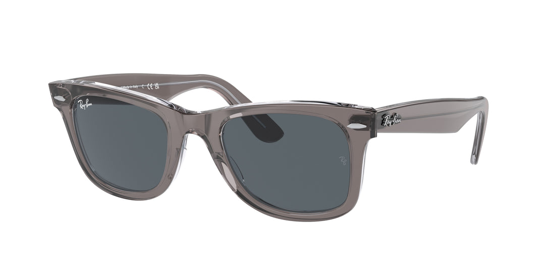Lunettes de soleil ray-ban rb2140 wayfarer 1355r5 gris square unisexe taille 50mm - Vue principale
