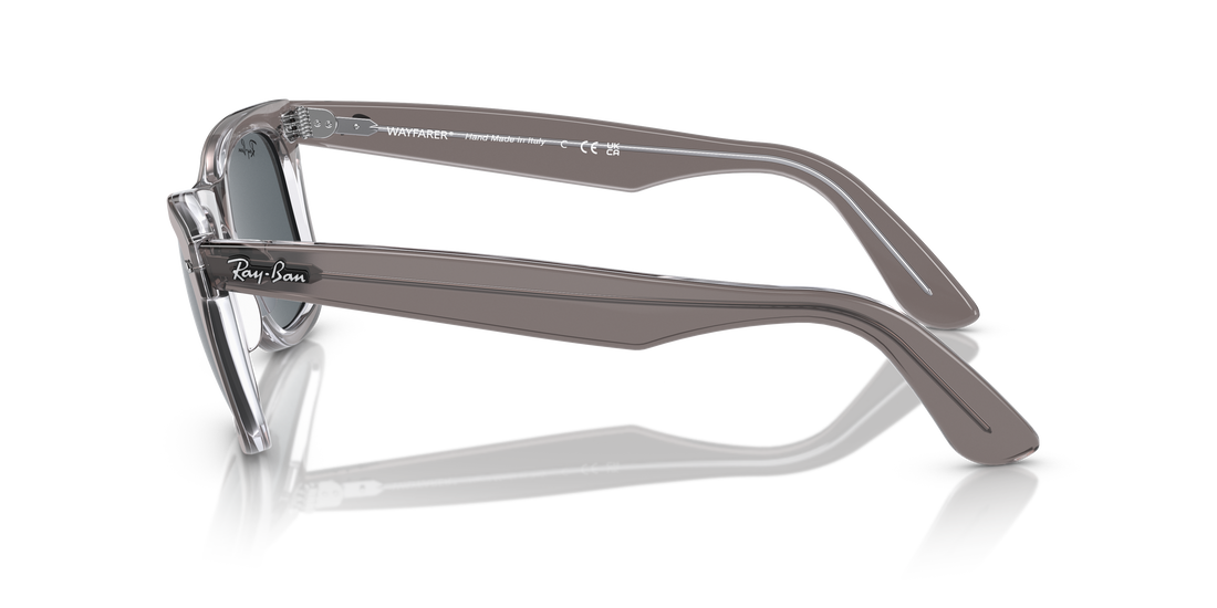 Lunettes de soleil ray-ban rb2140 wayfarer 1355r5 gris square unisexe taille 50mm - Vue détaillée