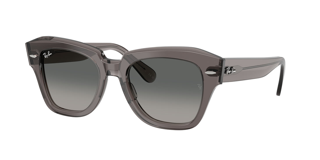 Sonnenbrillen ray-ban rb2186 state street 136971 gris square unisex größe 49mm - Hauptansicht
