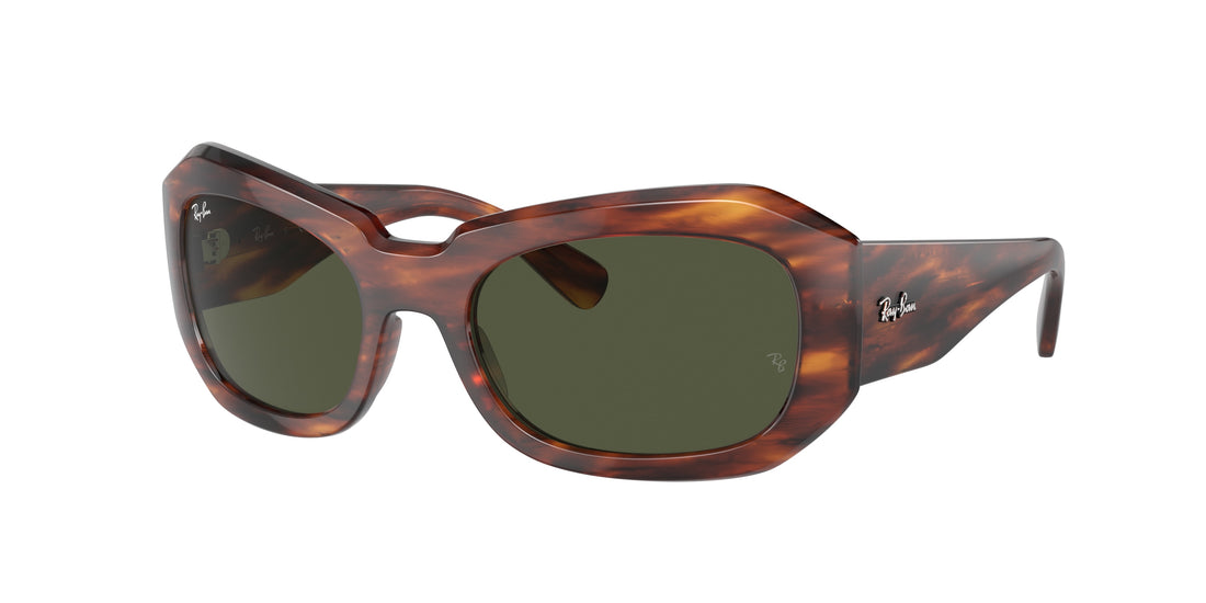 Lunettes de soleil ray-ban rb2212 beate 954/31 marron pillow unisex taille 56mm - Vue principale