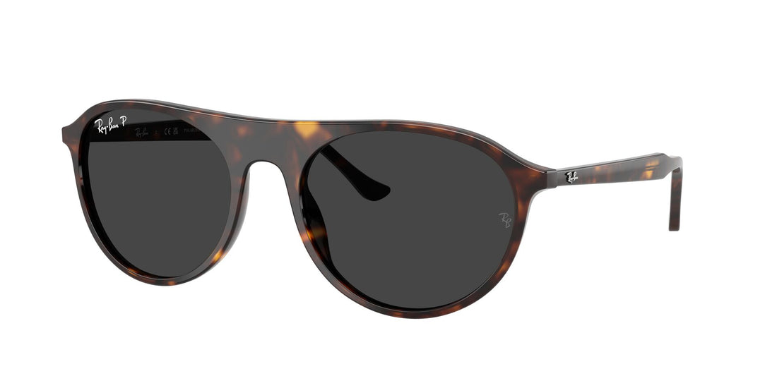 Solglasögon ray-ban rb2215 902/48 havana square unisex storlek 56mm - Huvudvy