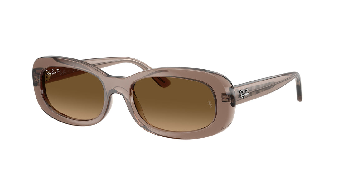 Lunettes de soleil ray-ban rb2221 6827m2 marron oval femenino taille 53mm - Vue principale