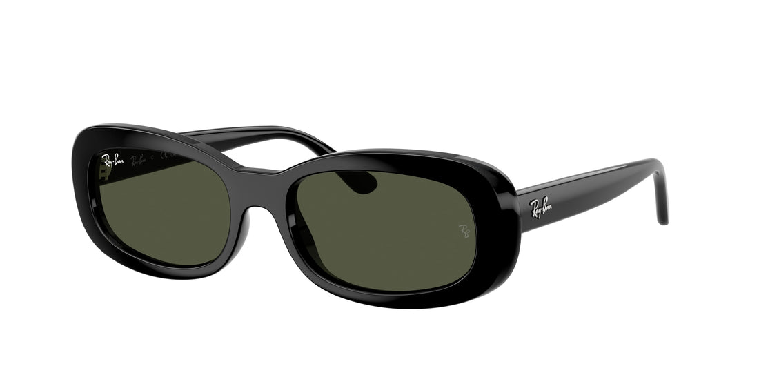 Sonnenbrillen ray-ban rb2221 901/31 negro oval femenino größe 53mm - Hauptansicht