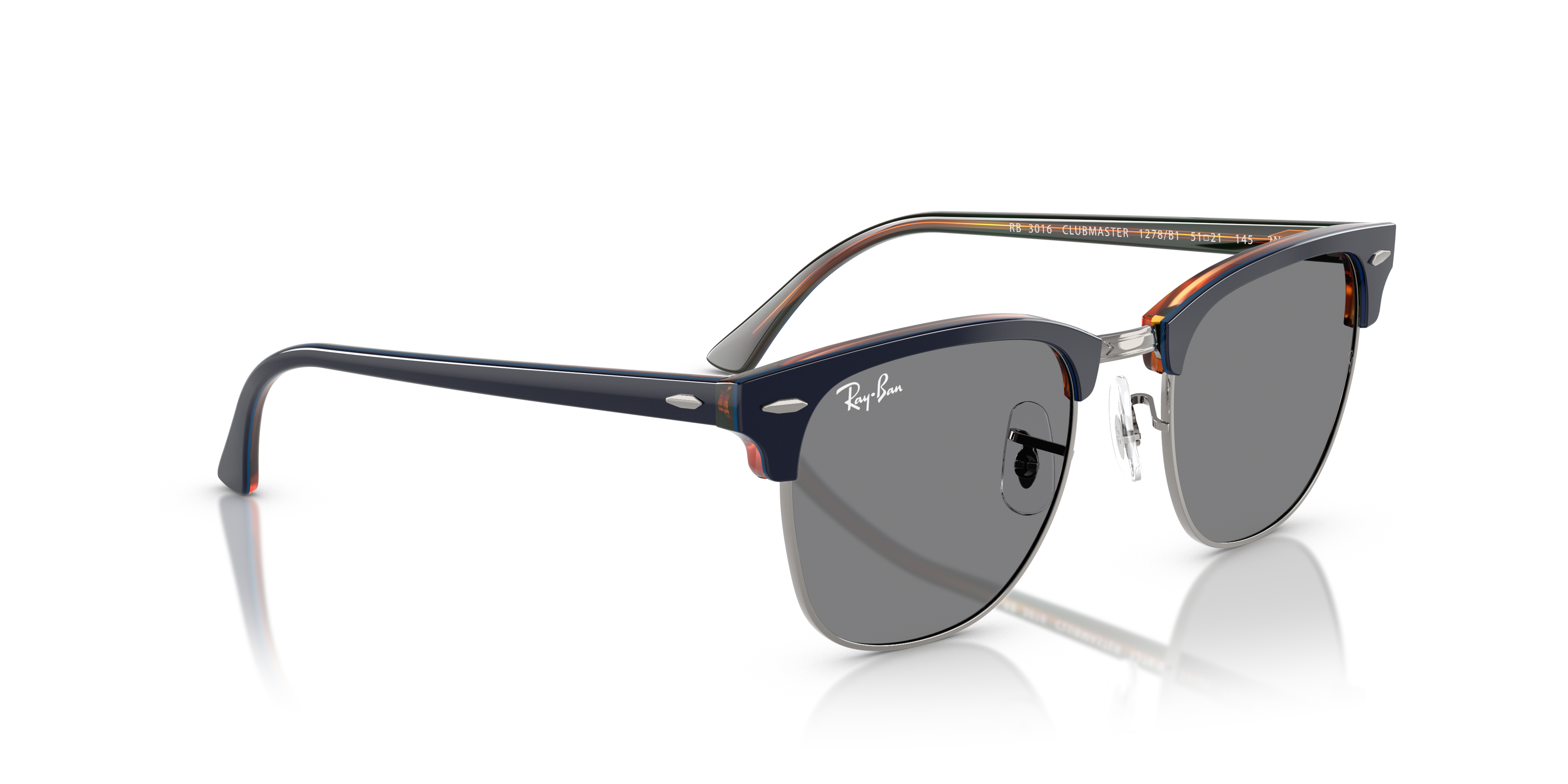 RAY-BAN RB3016 CLUBMASTER 1278B1 49