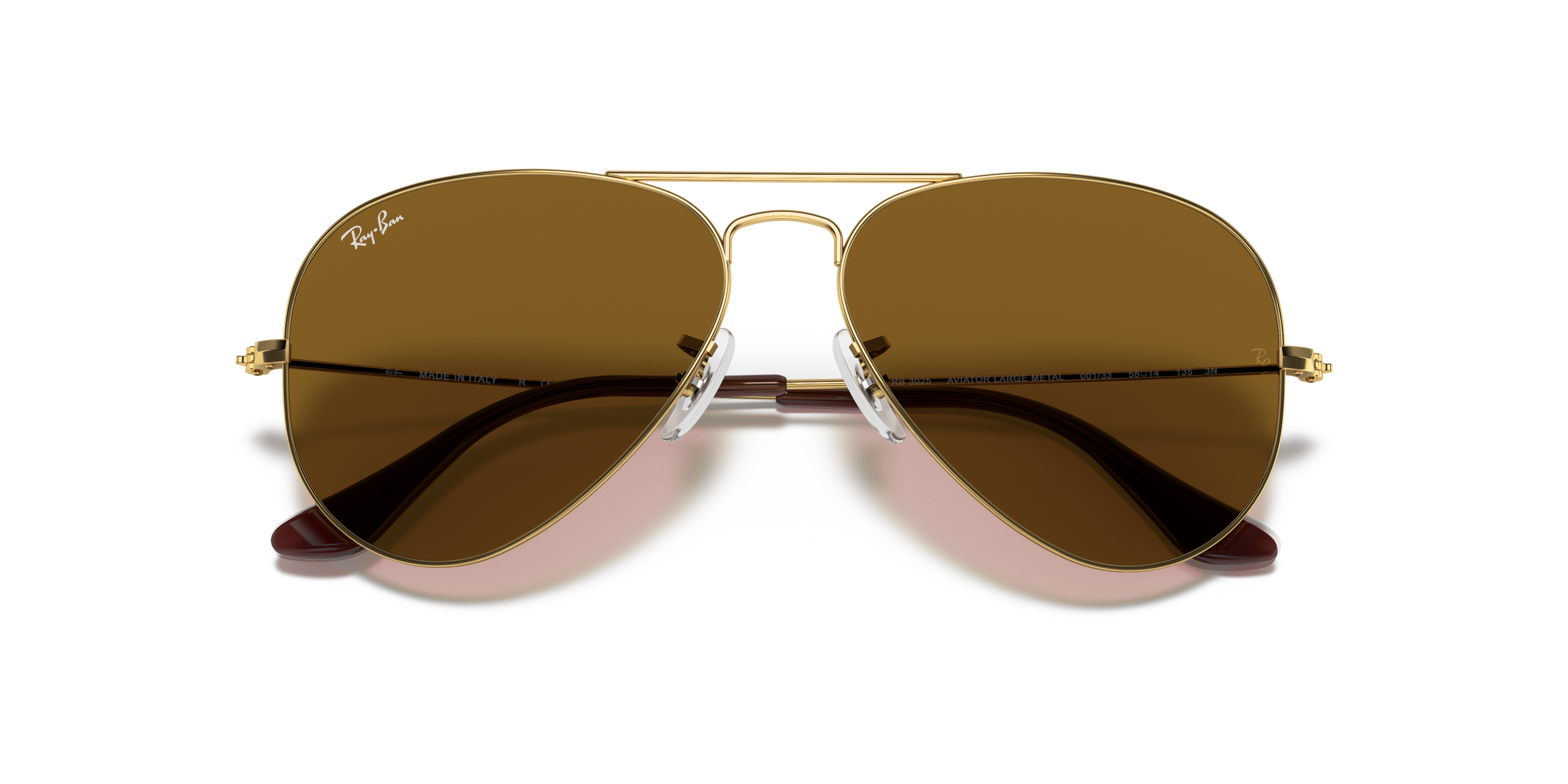 Ray-ban rb3025 aviatore grande metallo 001/33 55
