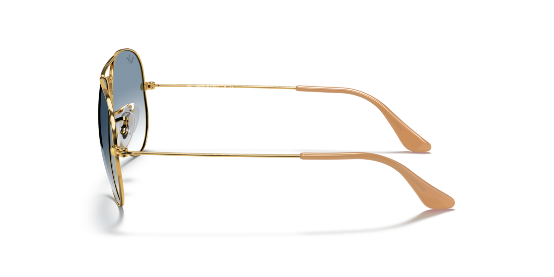 Occhiali da sole ray-ban rb3025 aviatore grande metallo 001/3f . taglia 55mm - Vista dettagliata