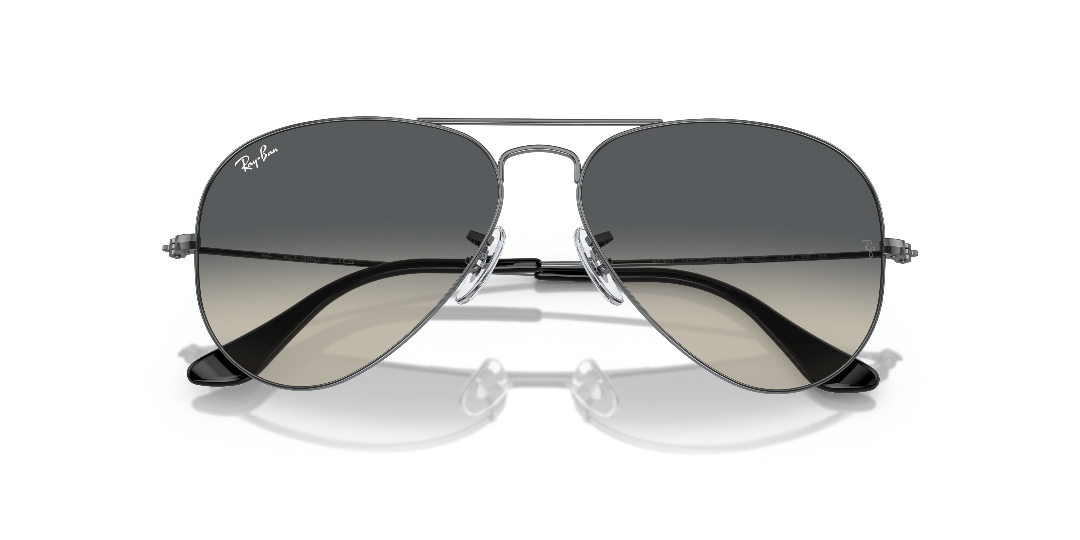 Ray-ban rb3025 aviatore grande metallo 004/71 55