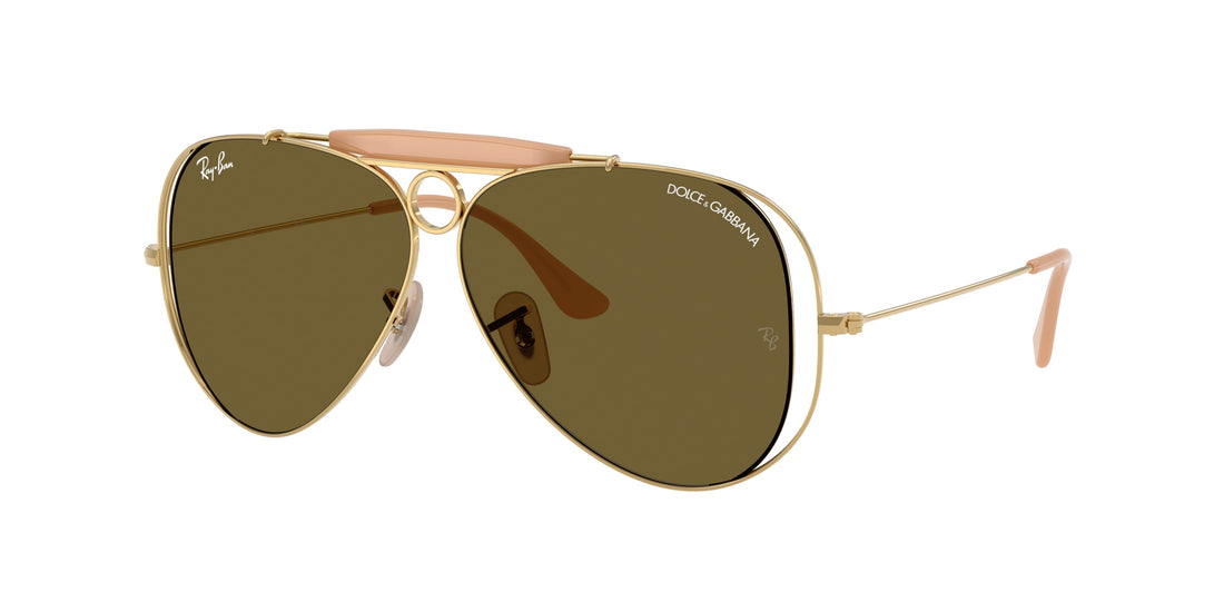 Gafas de sol ray-ban rb3138m 001/73 dorado pilot unisex talla 58mm - Vista principal