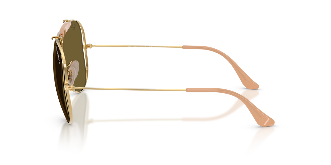 Gafas de sol ray-ban rb3138m 001/73 dorado pilot unisex talla 58mm - Vista de detalle