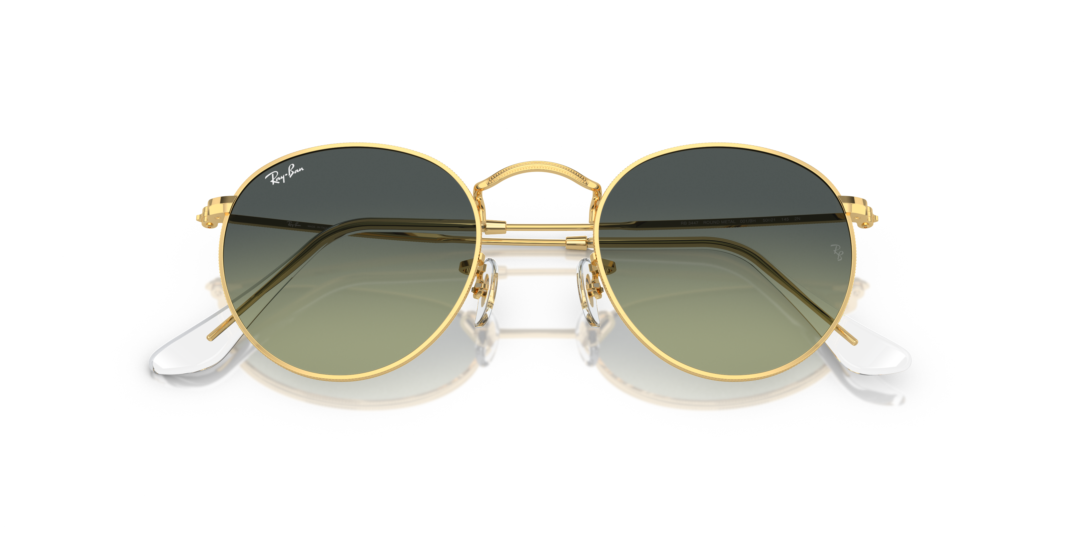 RAY-BAN RB3447 ROUND METAL 001/BH 53