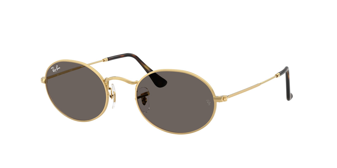 Occhiali da sole ray-ban rb3547n oval 001/b1 oro oval unisex taglia 51mm - Vista principale