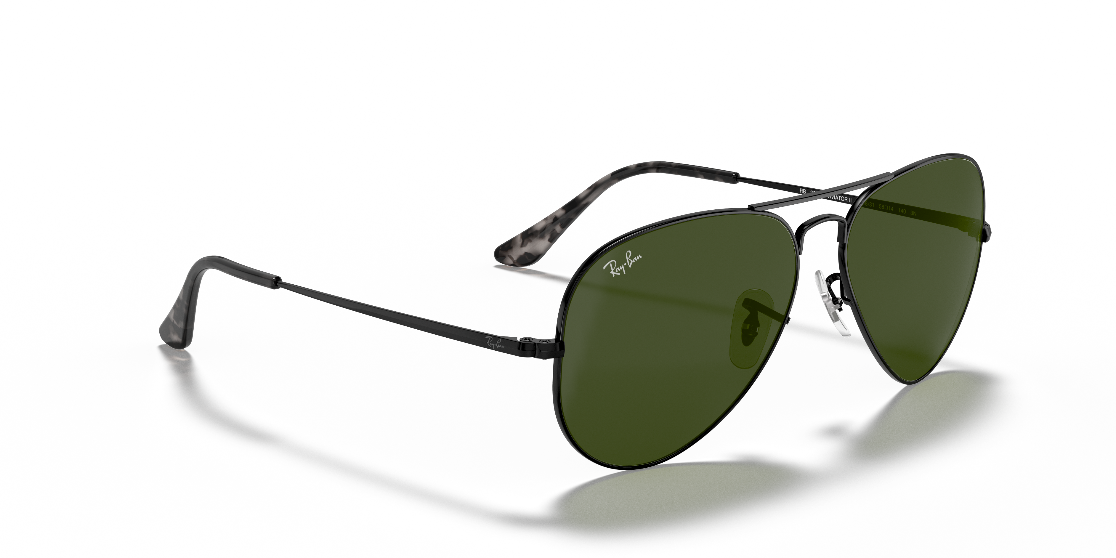 RAY-BAN RB3689 AVIATOR METAL II 914831 62