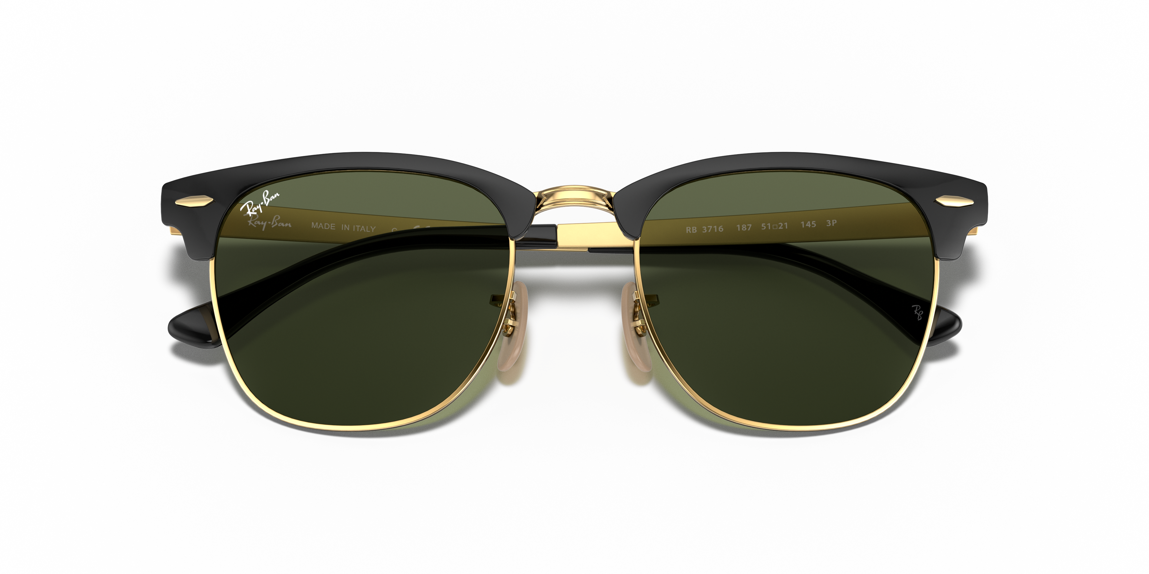 RAY-BAN RB3716 CLUBMASTER METAL 187 51