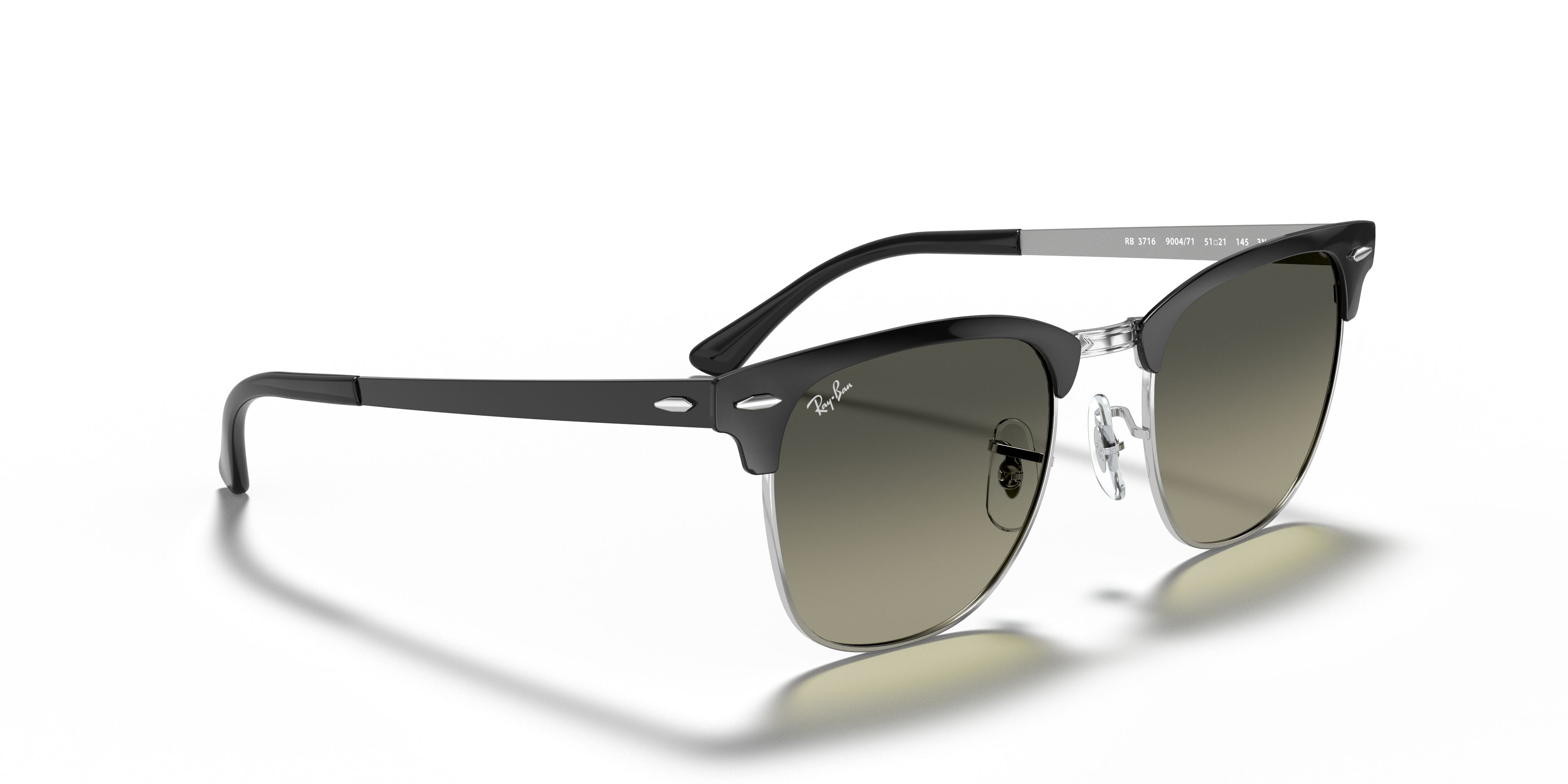 RAY-BAN RB3716 CLUBMASTER METAL 900471 51