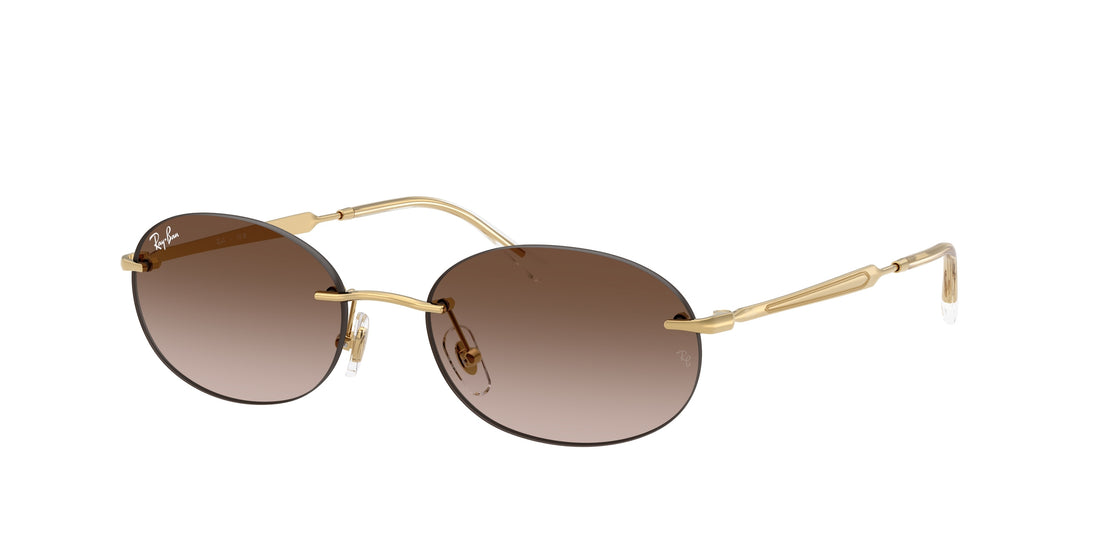 Sunglasses ray-ban rb3767 001/13 dorado oval unisex size 54mm - Main view