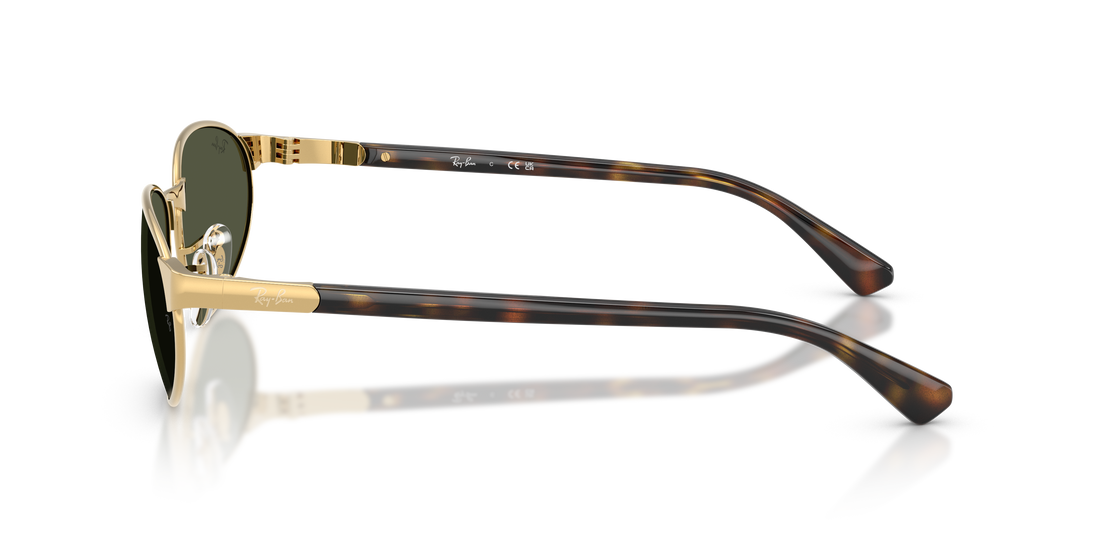 Gafas de sol ray-ban rb3777 001/31 dorado irregular unisex talla 59mm - Vista de detalle