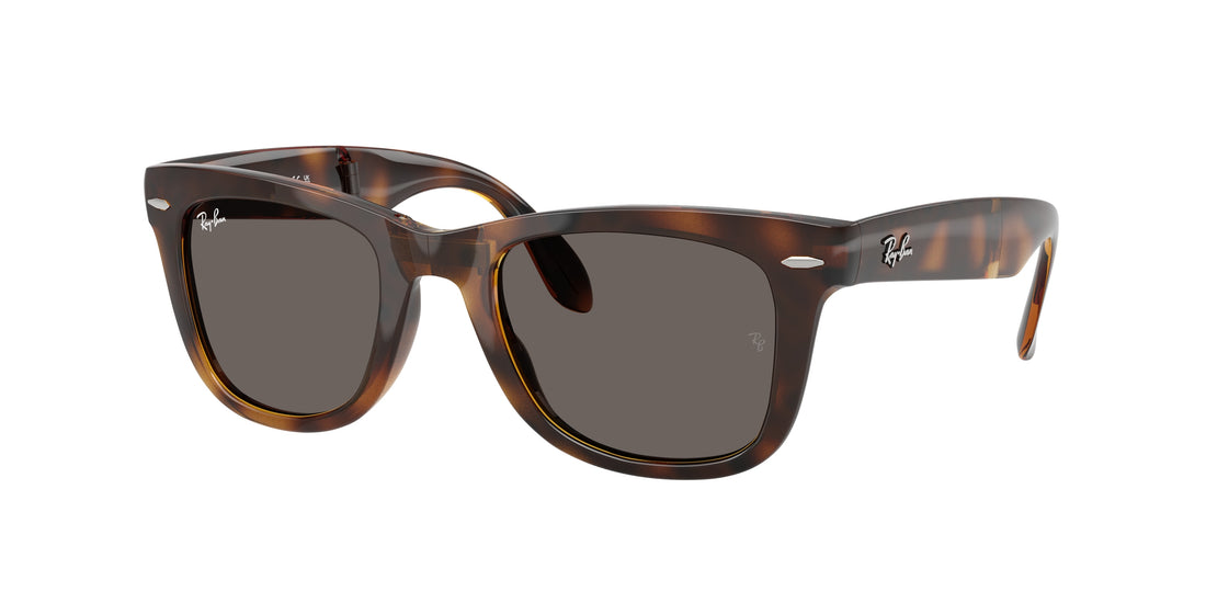 Occhiali da sole ray-ban rb4105 folding wayfarer 710/b1 havana square masculina taglia 50mm - Vista principale