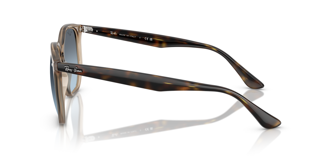 Occhiali da sole ray-ban rb4306 6788v1 beis irregular unisex taglia 54mm - Vista dettagliata
