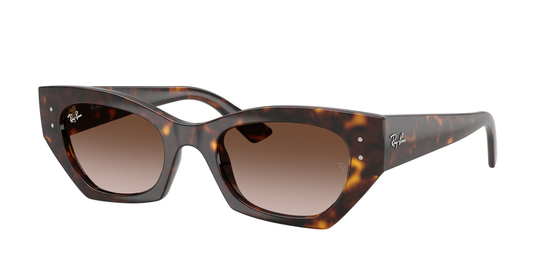 Lunettes de soleil ray-ban rb4430 zena 135913 havana irregular unisex taille 52mm - Vue principale