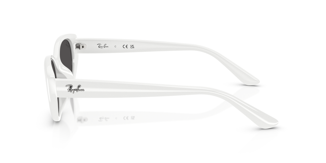 Occhiali da sole ray-ban rb4457d 677287 blanco pillow unisex taglia 55mm - Vista dettagliata