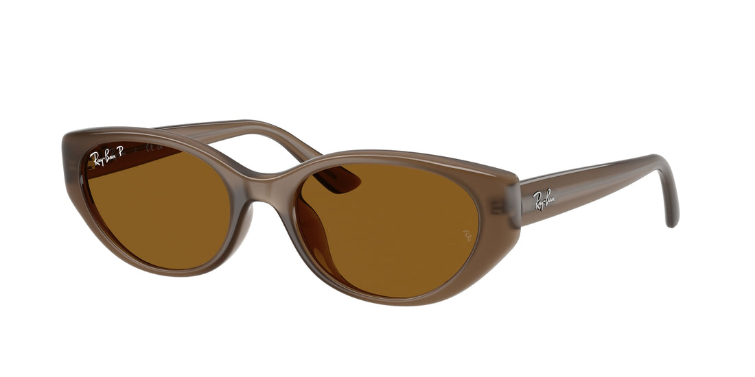 Lunettes de soleil ray-ban rb4457d 677983 marron pillow unisex taille 55mm - Vue principale