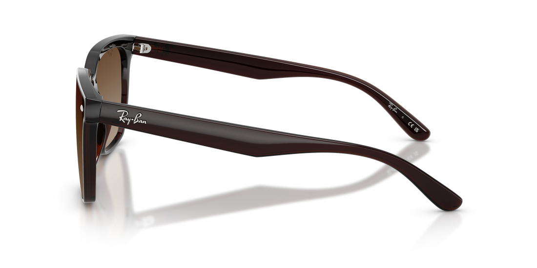 Lunettes de soleil ray-ban rb4466d 714/13 marron square unisex taille 47mm - Vue détaillée