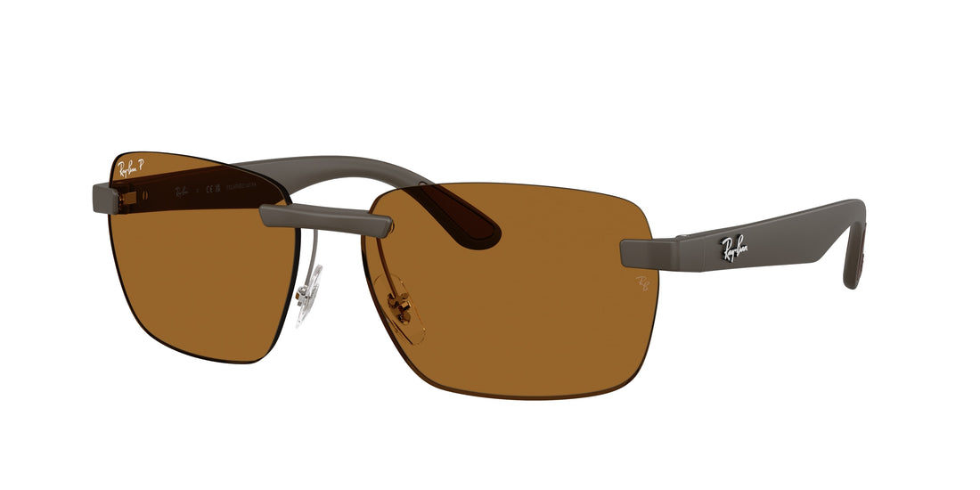 Lunettes de soleil ray-ban rb4470ch 6124bb marron irregular unisex taille 62mm - Vue principale