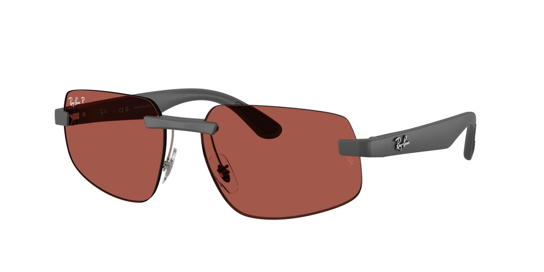 Lunettes de soleil ray-ban rb4475ch 60171b gris irregular unisex taille 60mm - Vue principale
