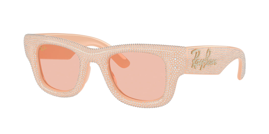 Occhiali da sole ray-ban rb4940bp wayfarer puffer 688984 beige square unisex taglia 47mm - Vista principale