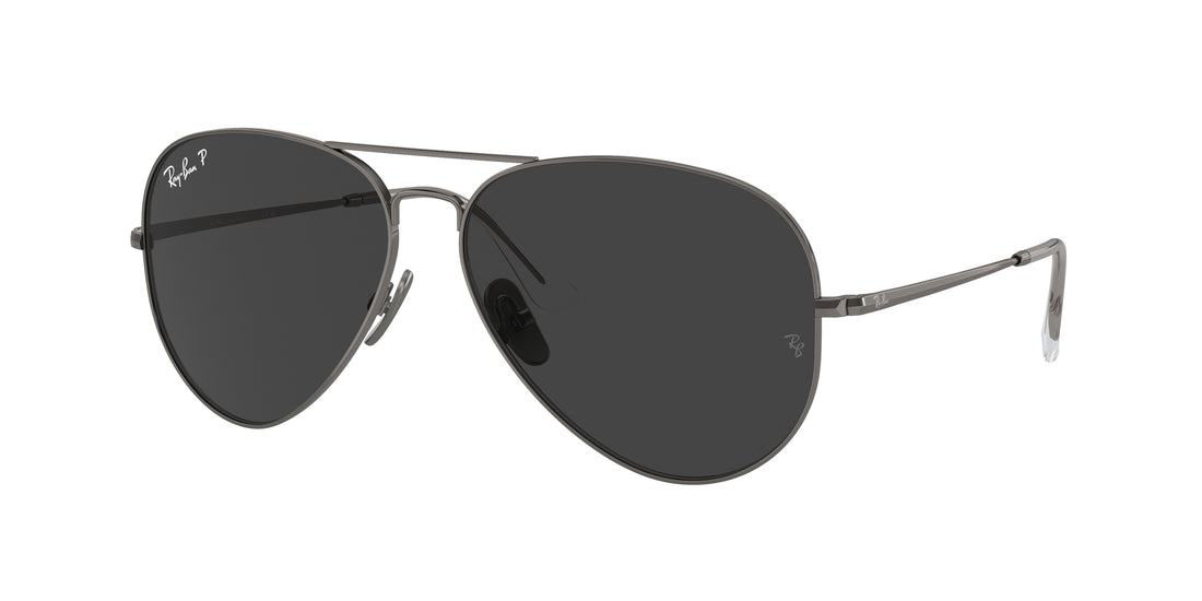 Lunettes de soleil ray-ban rb8089 aviator titanium 165/48 gris pilot unisex taille 58mm - Vue principale