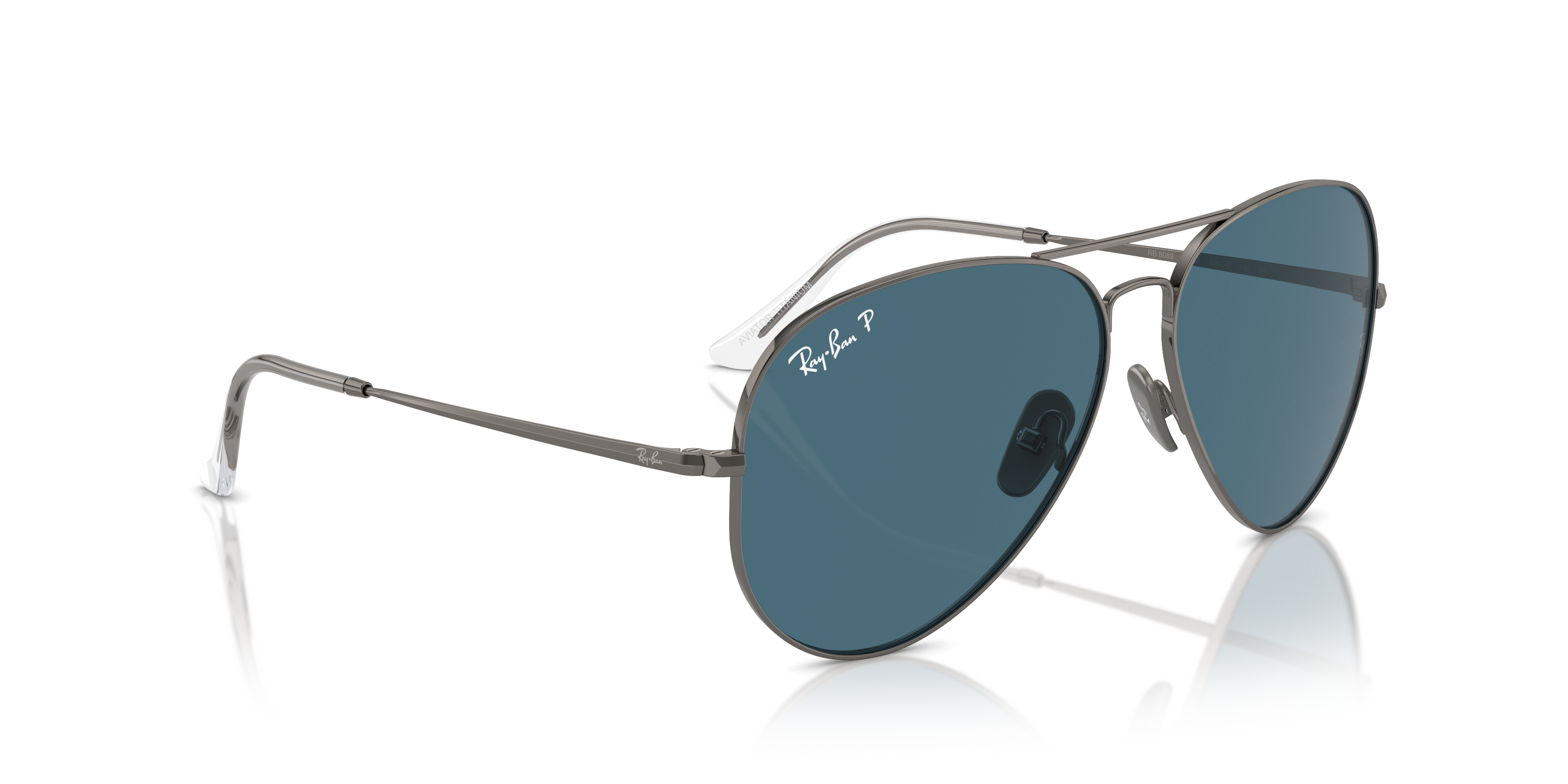 RAY-BAN RB8089 AVIATOR TITANIUM 165/S2 62