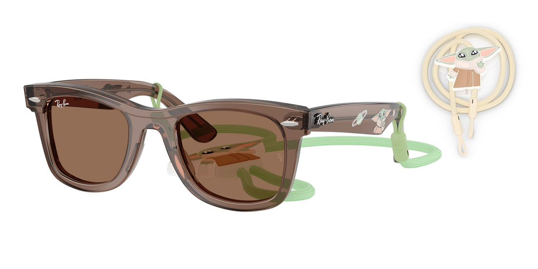 Sunglasses ray-ban junior rj9140s 722773 square infantil size 45mm - Main view