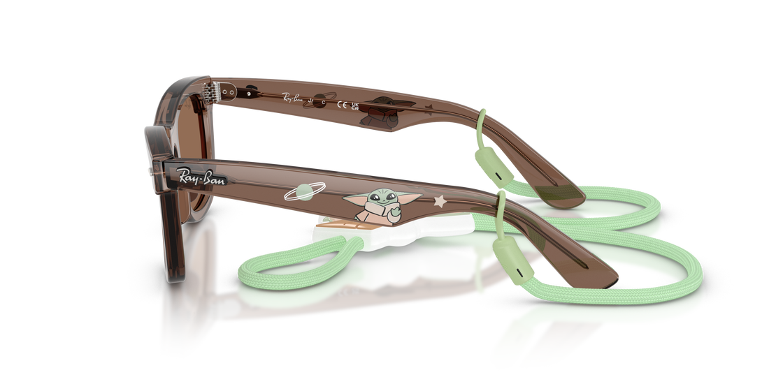 Sunglasses ray-ban junior rj9140s 722773 square infantil size 45mm - Detailed view