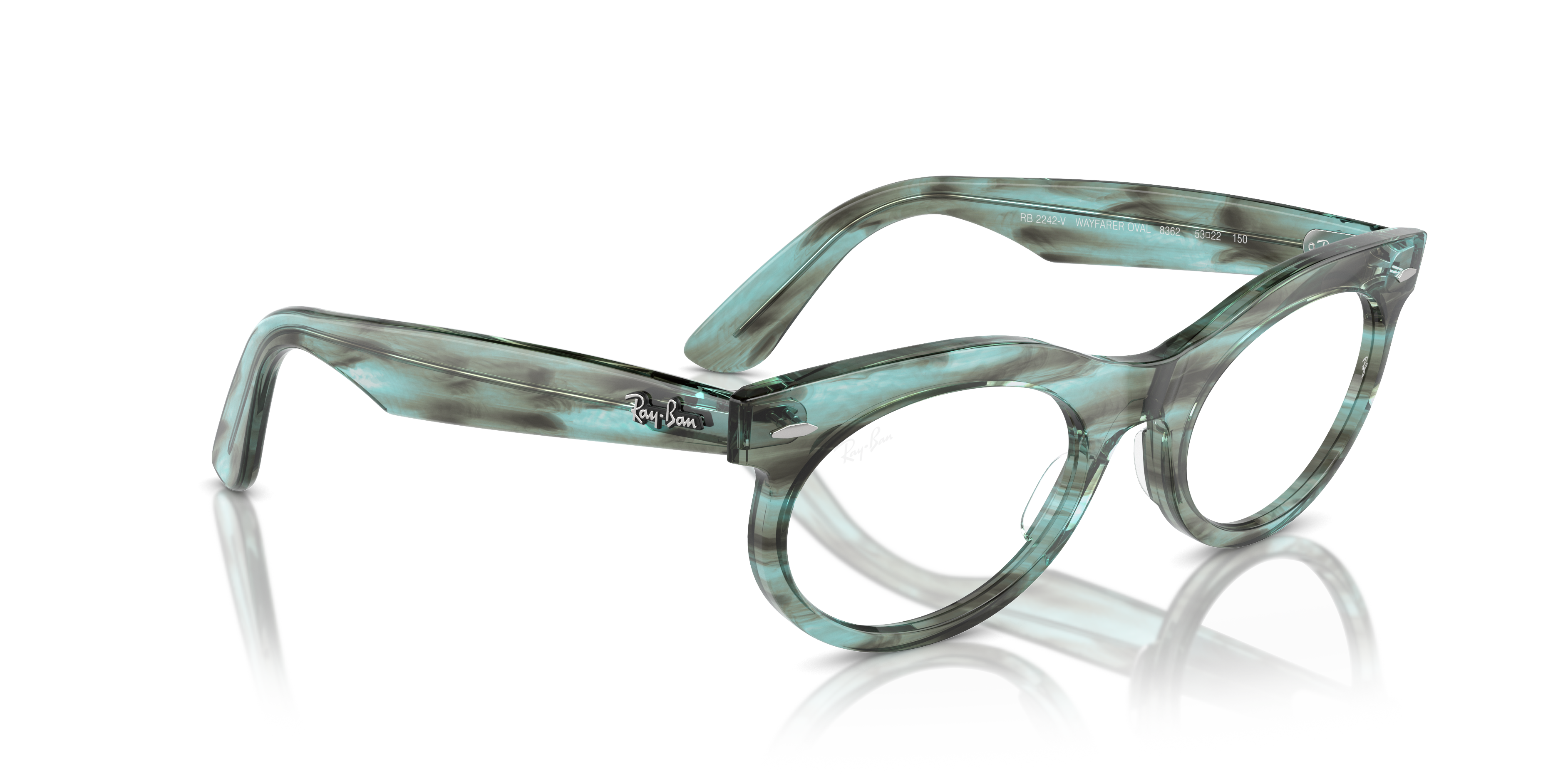 RAY-BAN RX2242V WAYFARER OVAL 8362 53
