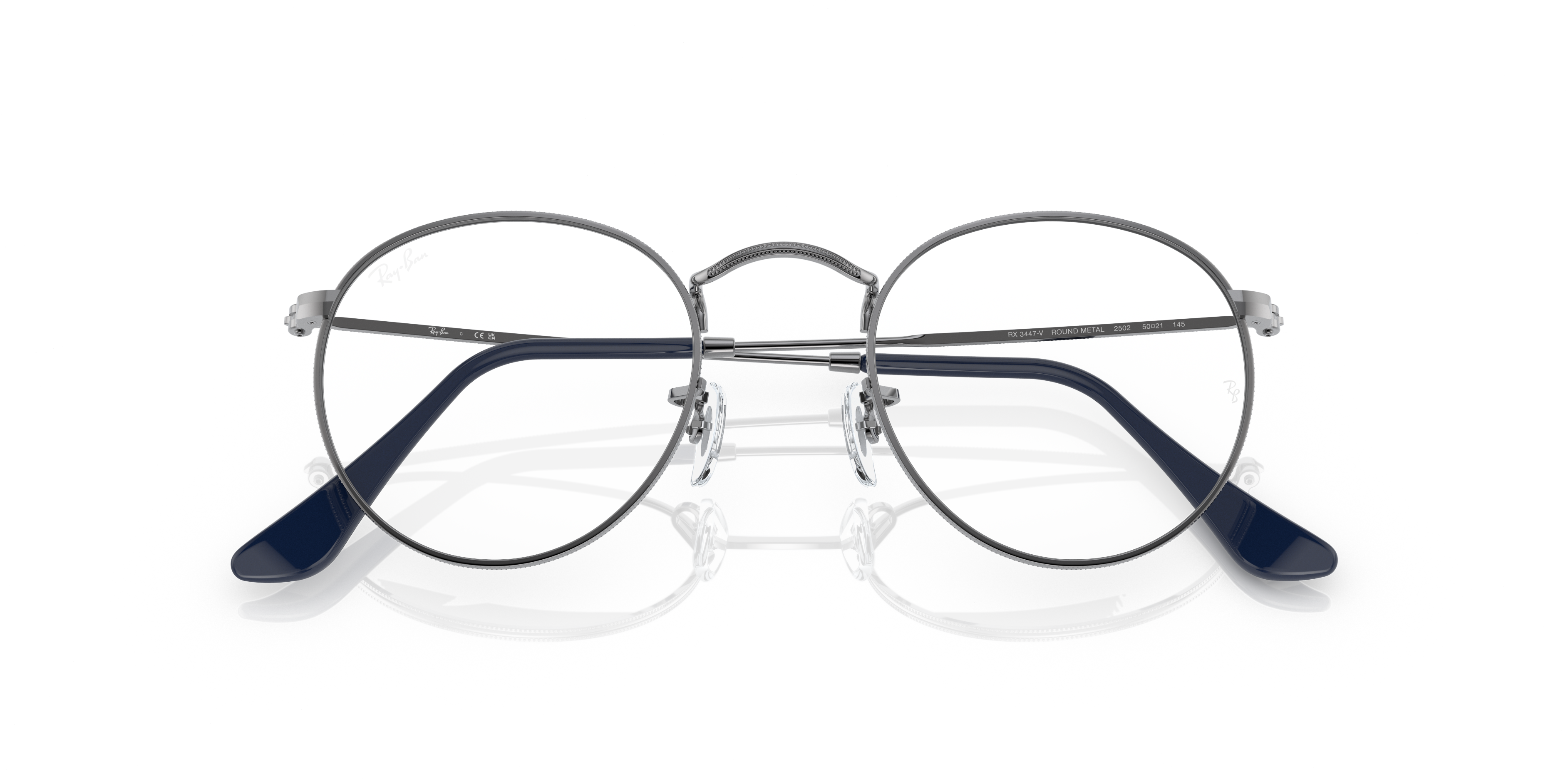 RAY-BAN RX3447V ROUND METAL 2502 50