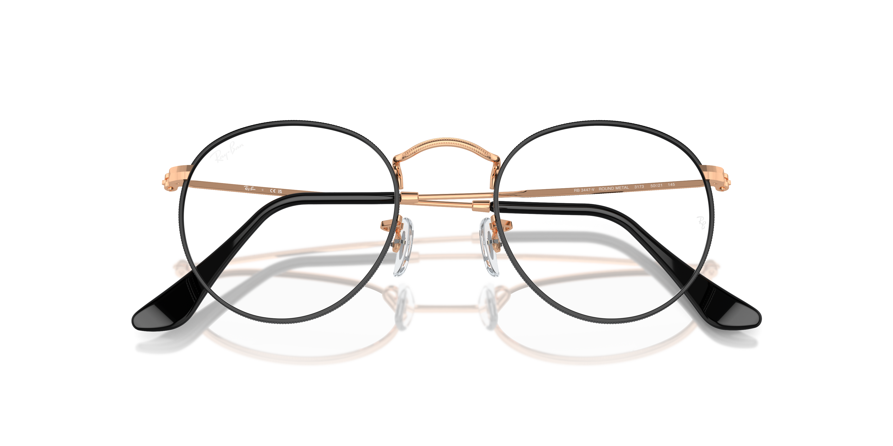 RAY-BAN RX3447V ROUND METAL 3173 50