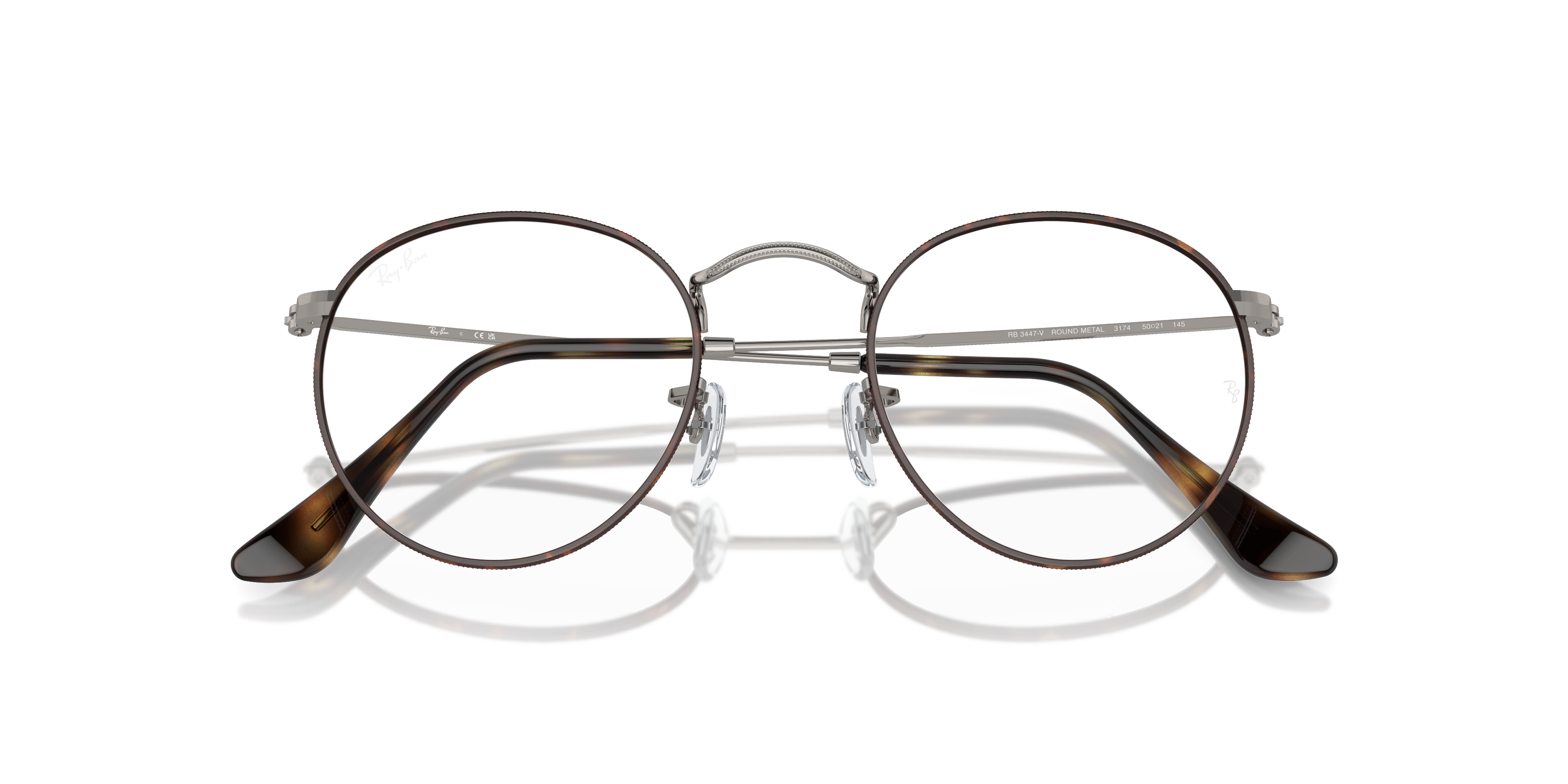 RAY-BAN RX3447V ROUND METAL 3174 50