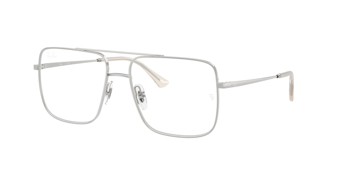 Glasögon ray-ban rx3758v ari 2501 plateado square unisex storlek 56mm - Huvudvy