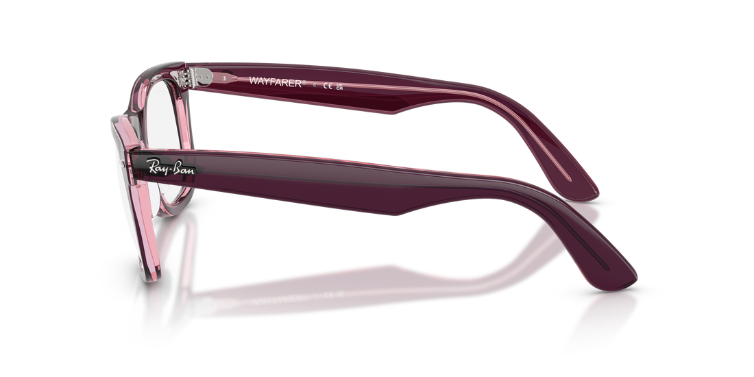 Occhiali da vista ray-ban rx4340v wayfarer ease 8364 violeta square unisex taglia 50mm - Vista dettagliata