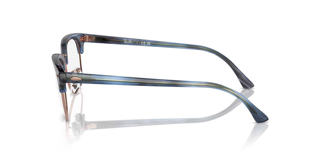 Brillen ray-ban rx5154 clubmaster 8374 azul unisex größe 51mm - Detailansicht