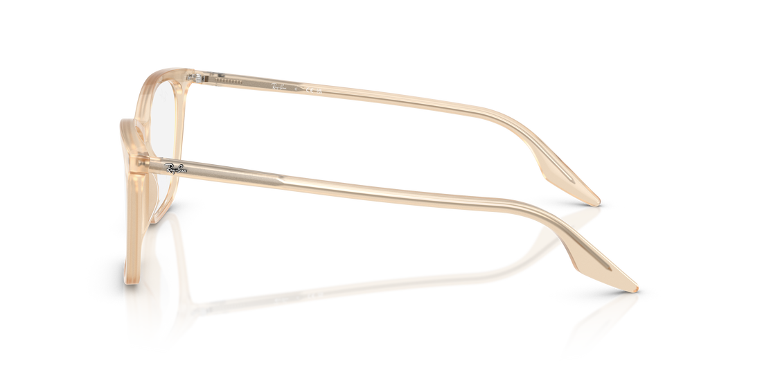 Prescription glasses ray-ban rx5422 8505 beige cat eye femenino size 52mm - Detailed view