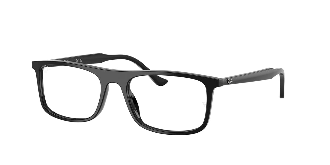 Brillen ray-ban rx5440 2000 negro rectangular unisex größe 53mm - Hauptansicht