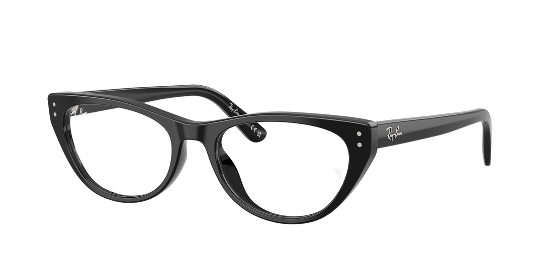 Prescription glasses ray-ban rx5449d 2000 negro square femenino size 54mm - Main view