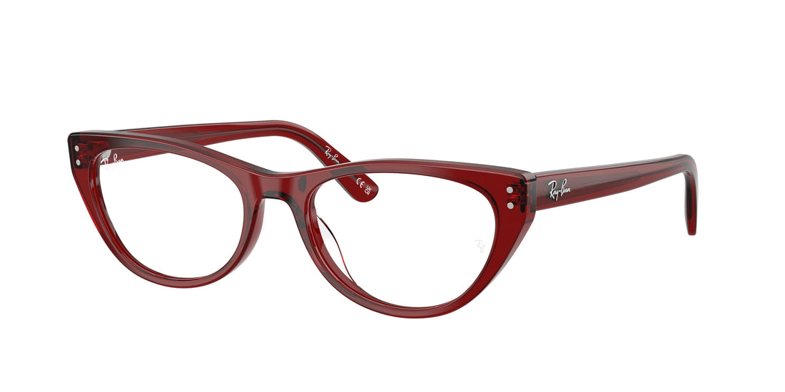 Brillen ray-ban rx5449d 8464 rojo square femenino größe 54mm - Hauptansicht